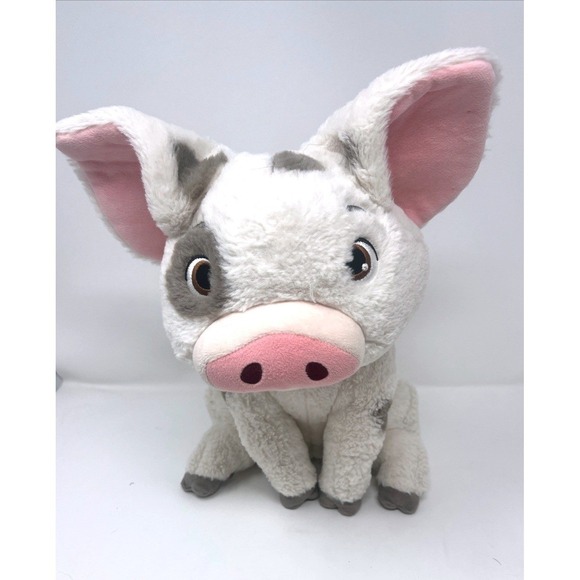 Disney Other - Disney Store Pua the Pig‎ Soft Plush Moana Stuffed Animal 12" Sitting